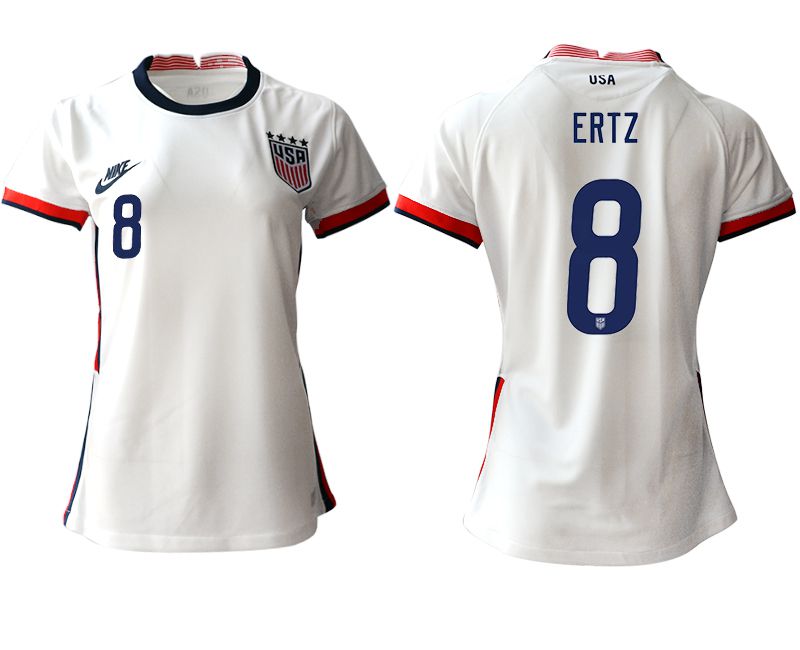 Women 2020-2021 Season National Team America home aaa 8 white Soccer Jerseys