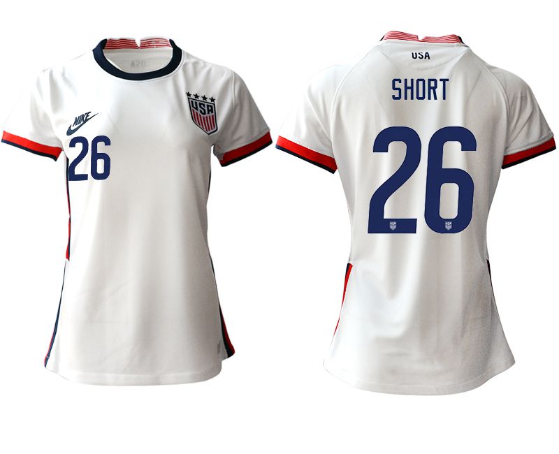 Women 2020-2021 Season National Team America home aaa 26 white Soccer Jerseys