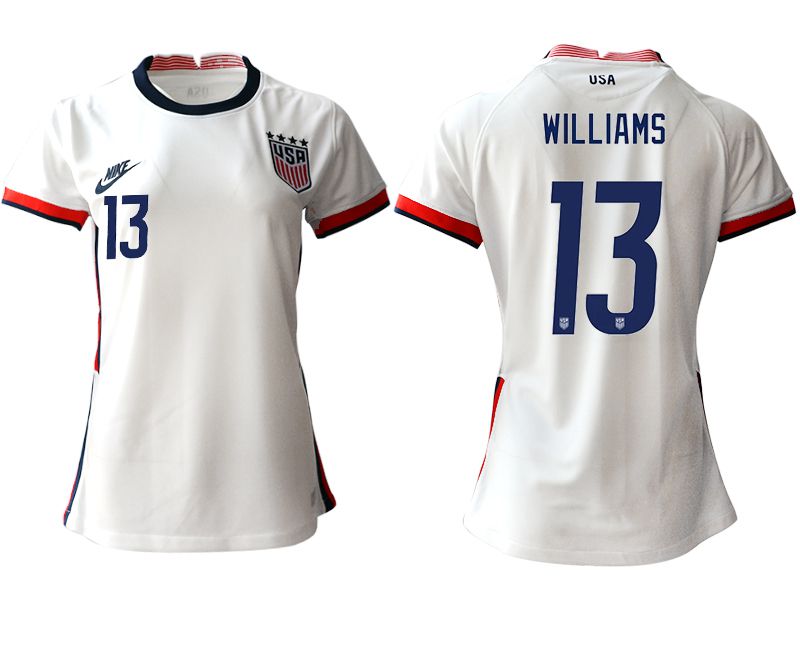 Women 2020-2021 Season National Team America home aaa 13 white Soccer Jerseys1