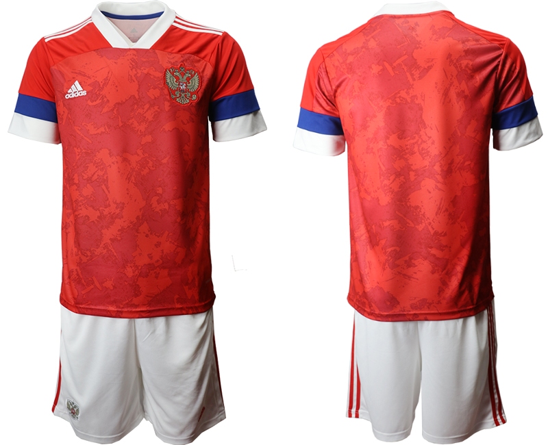 Men 2021 European Cup Russia red home Soccer Jerseys