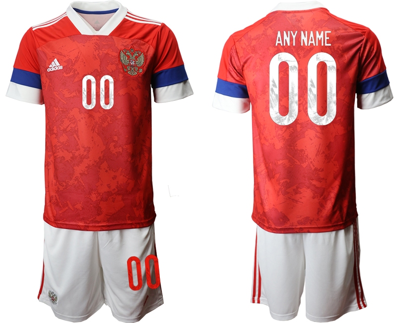 Men 2021 European Cup Russia red home customized Soccer Jerseys