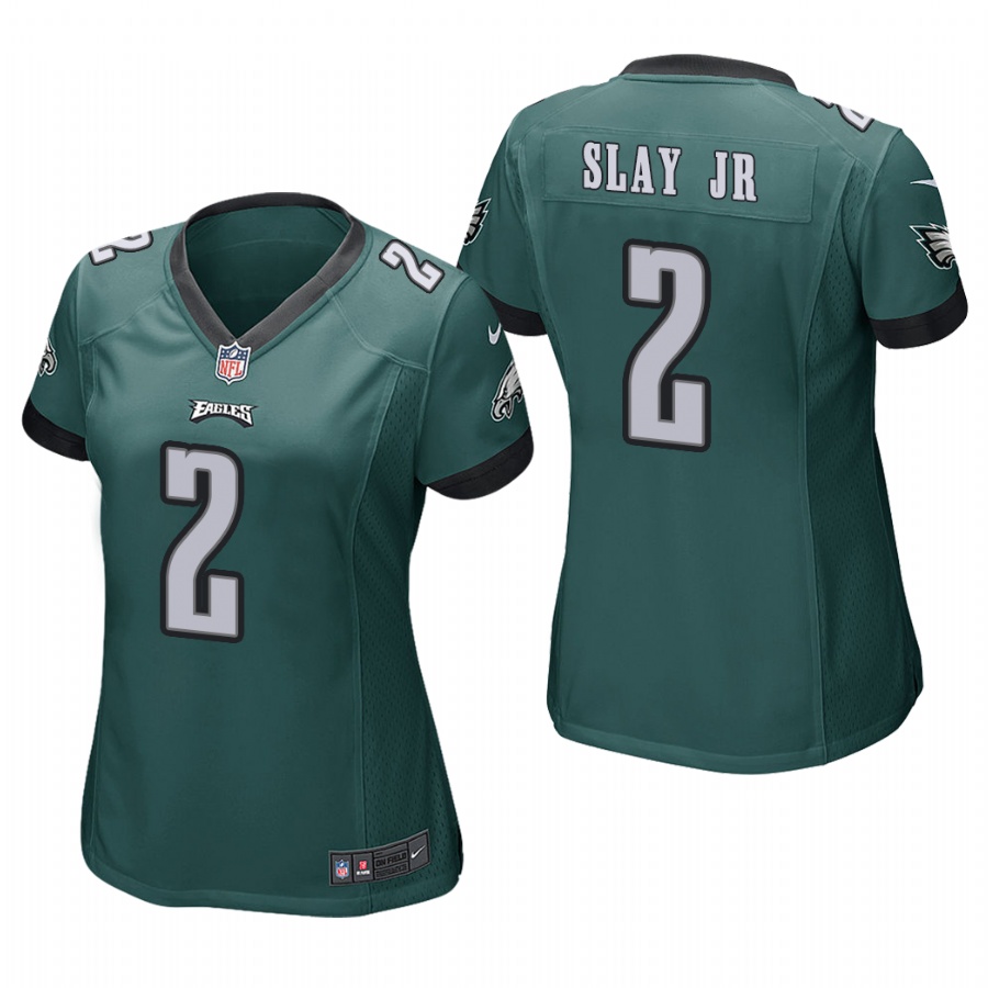 Women's Philadelphia Eagles #2 Darius Slay Jr. Midnight Green Game Nike Jersey