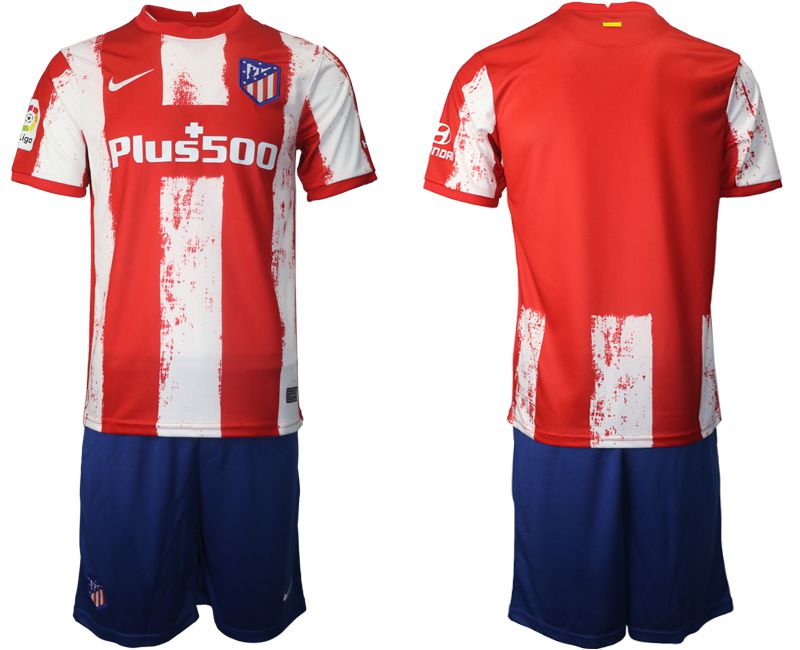 Men 2021-2022 Club Atletico Madrid home red blank Nike Soccer Jersey