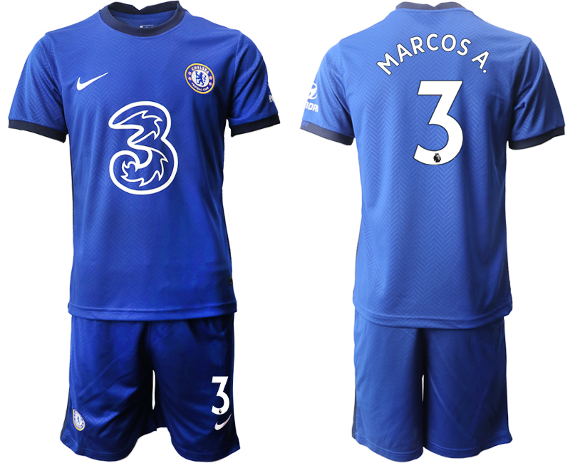 Men 2020-2021 club Chelsea home 3 blue Soccer Jerseys