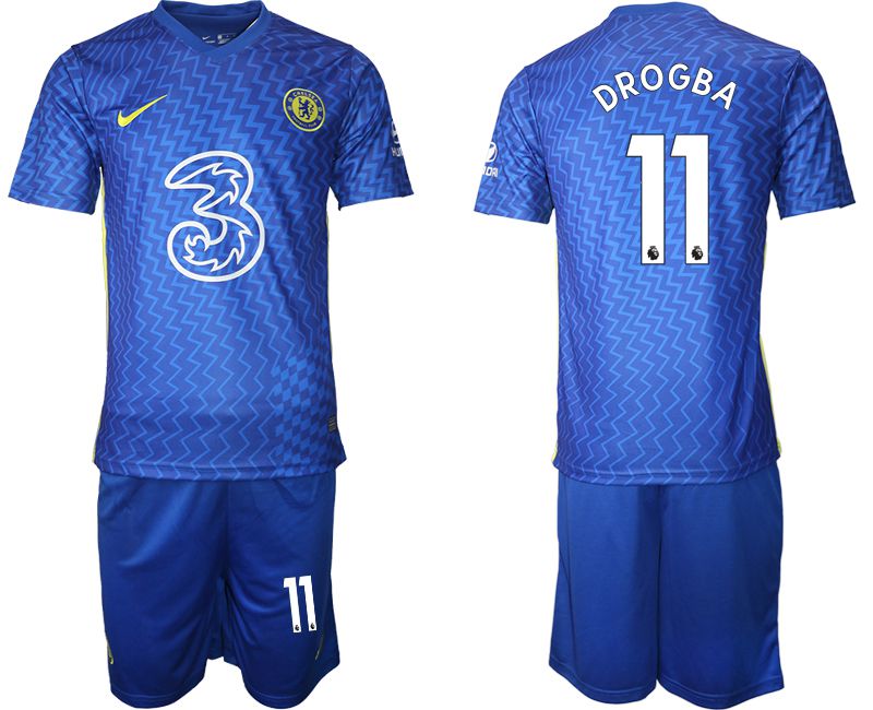 Men 2021-2022 Club Chelsea FC home blue 11 Nike Soccer Jerseys