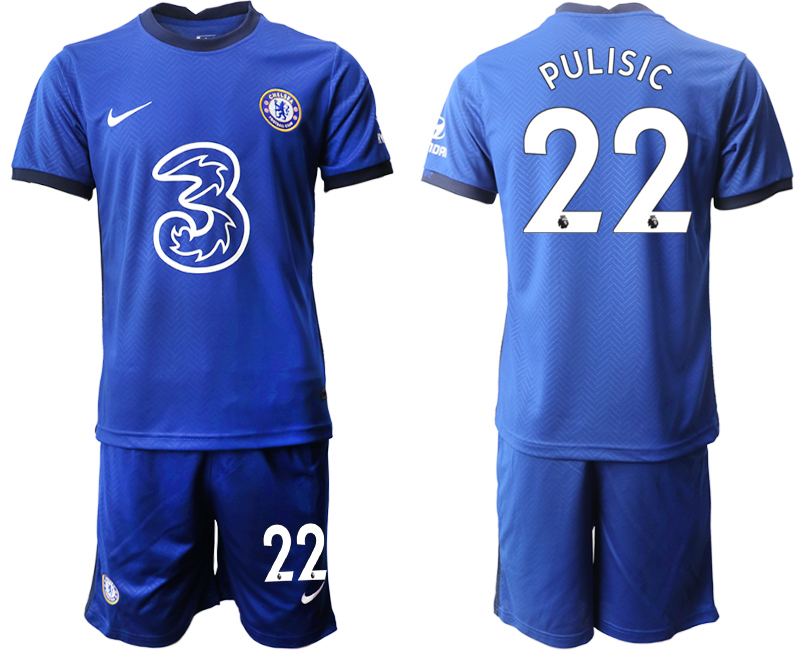 Men 2020-2021 club Chelsea home 22 blue Soccer Jerseys