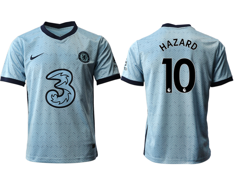 Men 2020-2021 club Chelsea away aaa version 10 Light blue Soccer Jerseys