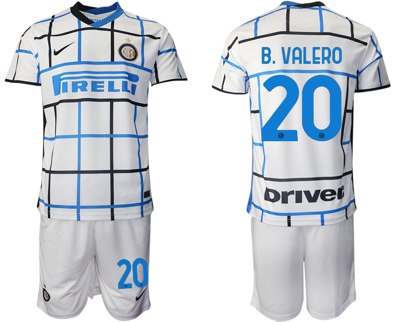 Men 2020-2021 club Inter milan away 20 white Soccer Jerseys