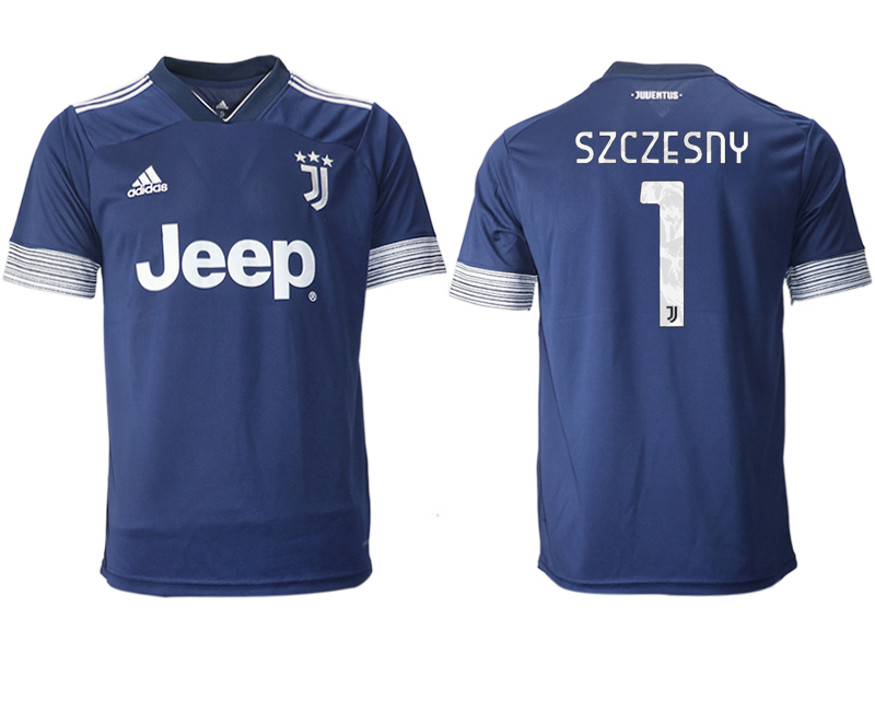 Men 2020-2021 club Juventus away aaa version 1 blue Soccer Jerseys