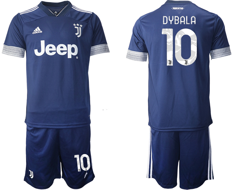 Men 2020-2021 club Juventus away 10 blue Soccer Jerseys