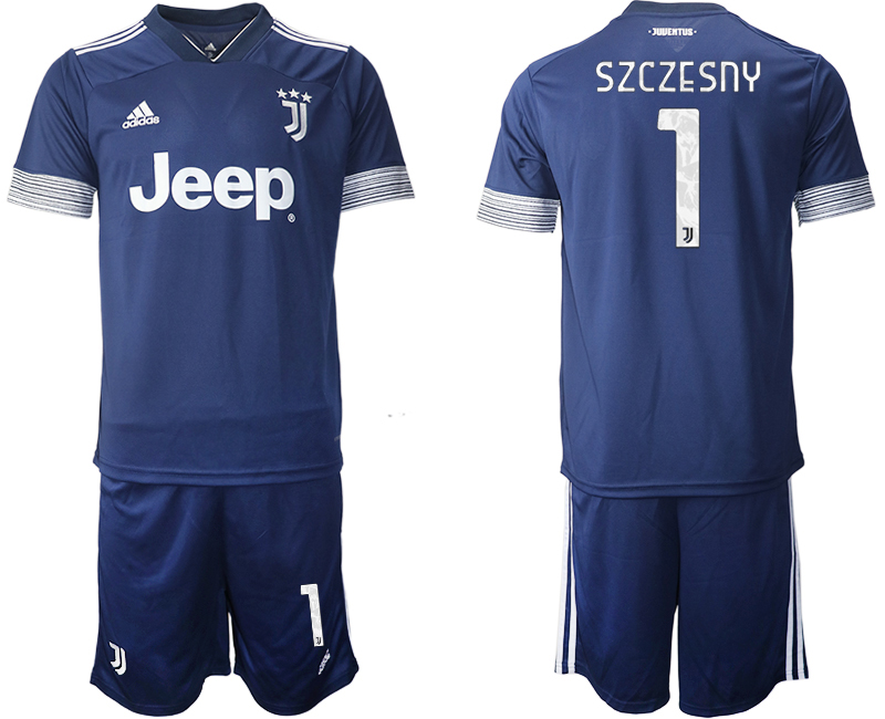 Men 2020-2021 club Juventus away 1 blue Soccer Jerseys