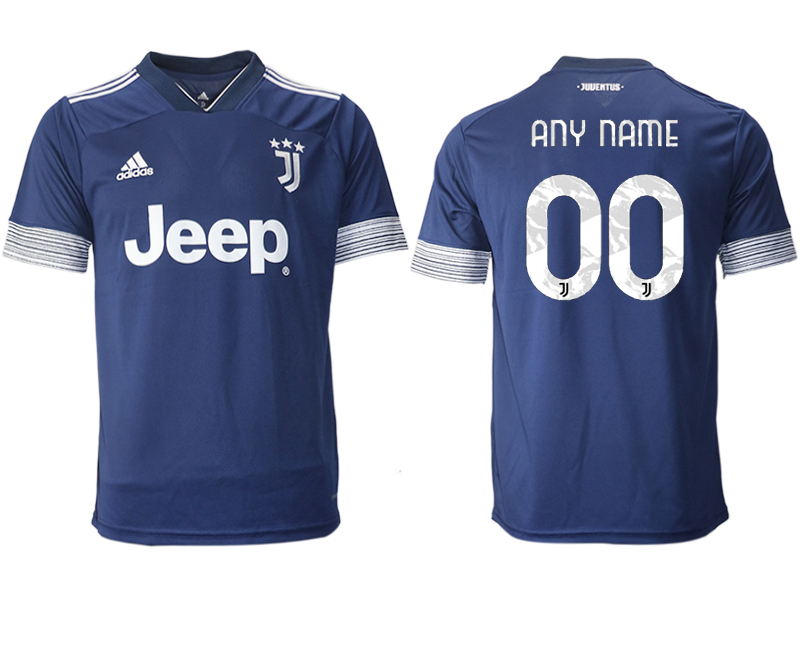 Men 2020-2021 club Juventus away aaa version customized blue Soccer Jerseys