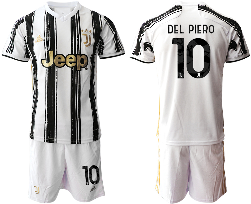 Men 2020-2021 club Juventus home 10 white black Soccer Jerseys