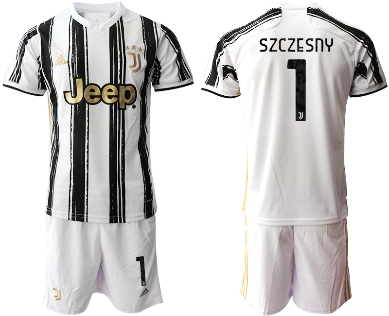 Men 2020-2021 club Juventus home 1 white black Soccer Jerseys