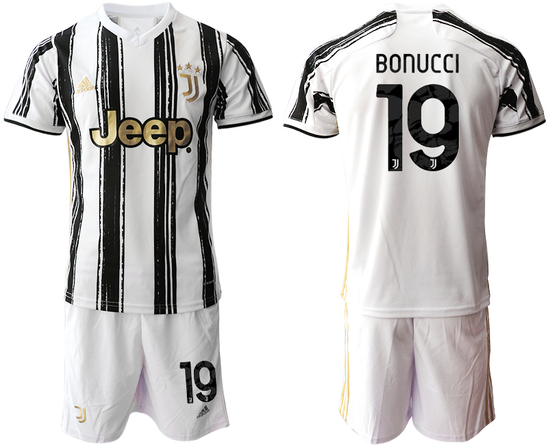 Men 2020-2021 club Juventus home 19 white black Soccer Jerseys