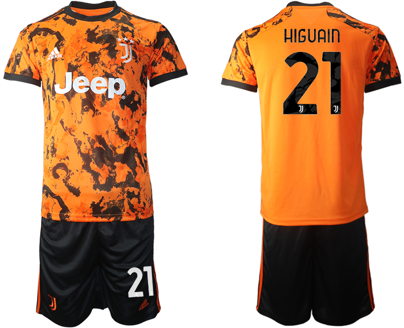 Men 2020-2021 club Juventus Second away 21 orange Soccer Jerseys