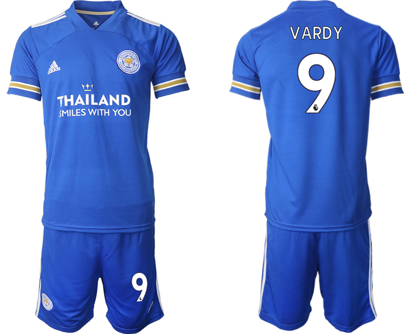 Men 2020-2021 club Leicester City home 9 blue Soccer Jerseys