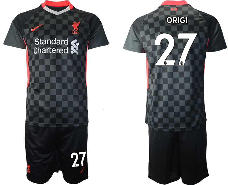 Men 2020-2021 club Liverpool Second away 27 black Soccer Jerseys