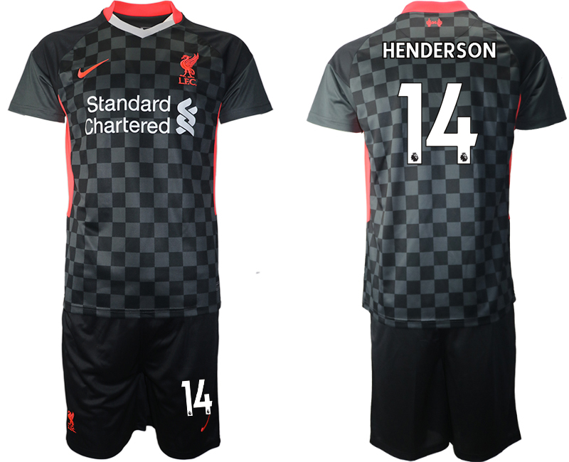 Men 2020-2021 club Liverpool Second away 14 black Soccer Jerseys