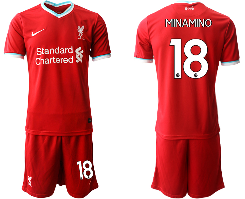 Men 2020-2021 club Liverpool home 18 red Soccer Jerseys