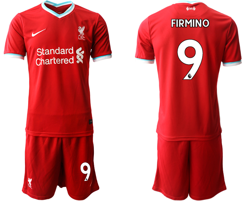 Men 2020-2021 club Liverpool home 9 red Soccer Jerseys