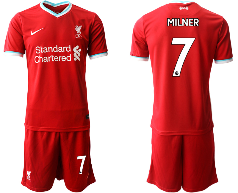 Men 2020-2021 club Liverpool home 7 red Soccer Jerseys