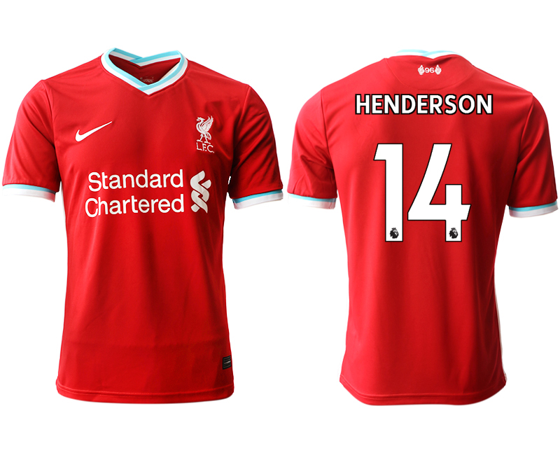 Men 2020-2021 club Liverpool home aaa version 14 red Soccer Jerseys