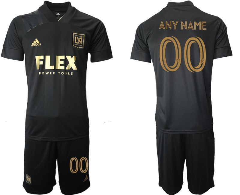 Men 2021-2022 Club Los Angeles FC home black customized Adidas Soccer Jersey