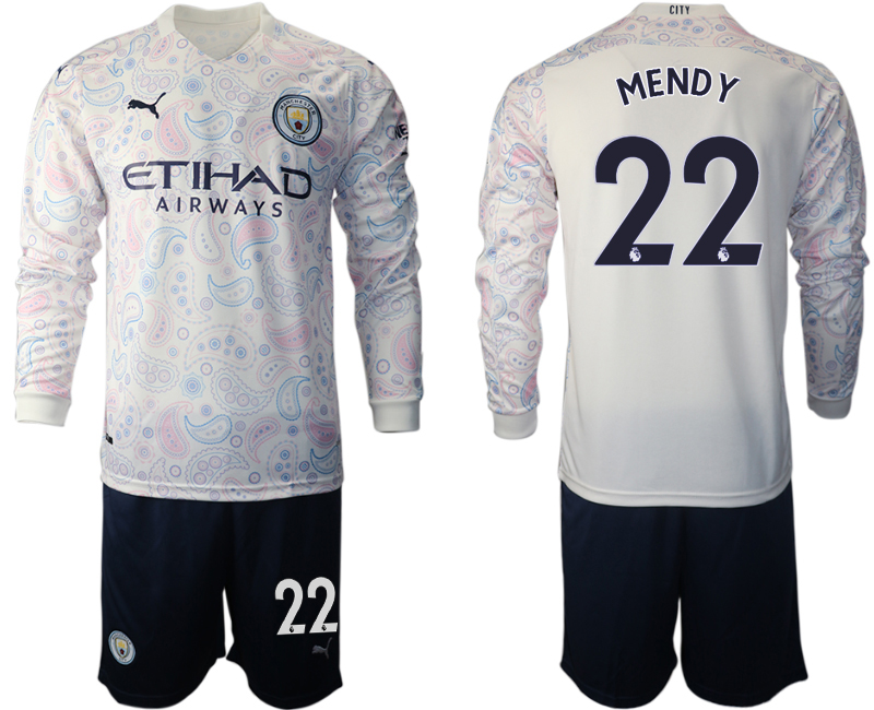 2021 Men Manchester city away long sleeve 22 soccer jerseys