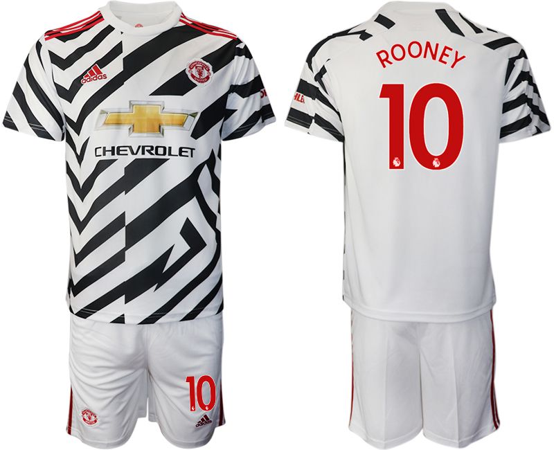 Men 2020-2021 club Manchester united away 10 white Soccer Jerseys