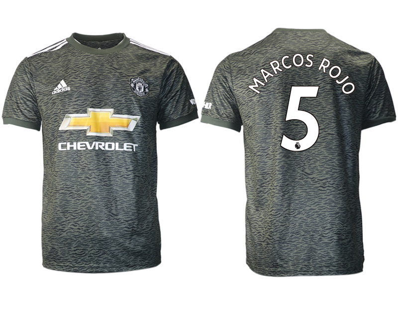 Men 2020-2021 club Manchester United away aaa version 5 black Soccer Jerseys