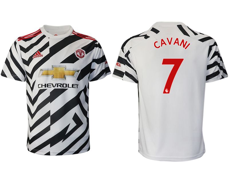 Men 2020-2021 club Manchester United away aaa version 7 white Soccer Jerseys