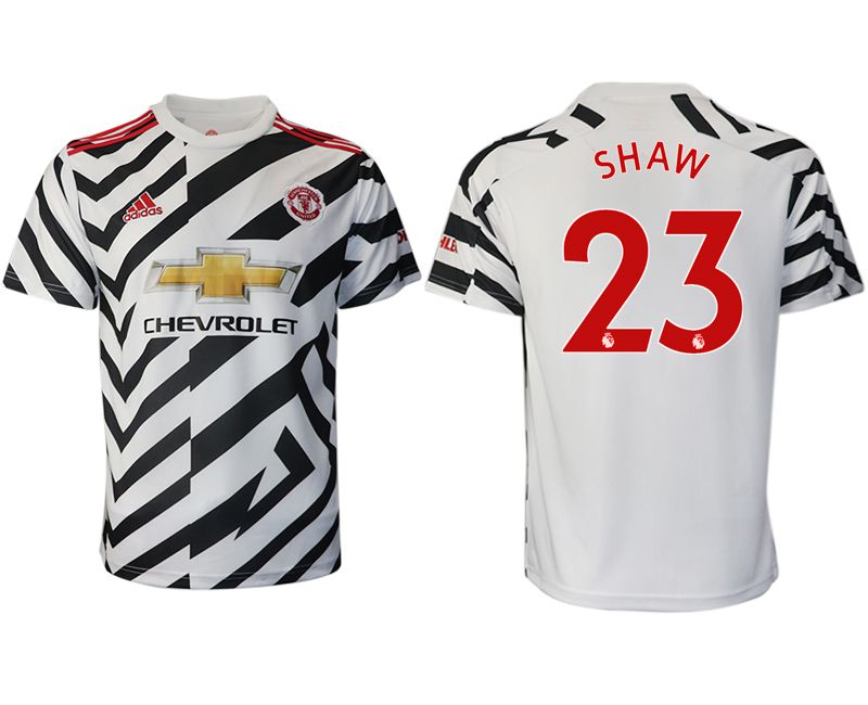 Men 2020-2021 club Manchester United away aaa version 23 white Soccer Jerseys