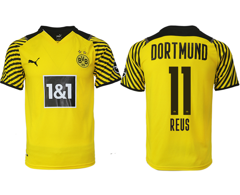 Men 2021-2022 Club Borussia Dortmund home yellow aaa version 11 Soccer Jersey