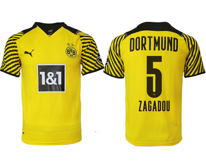 Men 2021-2022 Club Borussia Dortmund home yellow aaa version 5 Soccer Jersey