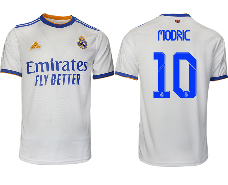 Men 2021-2022 Club Real Madrid home aaa version white 10 Soccer Jerseys