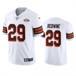 Cleveland Browns 29 Sheldrick Redwine Nike 1946 Collection Alternate Vapor Limited NFL Jersey White