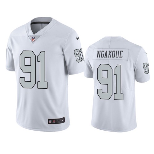 Men's Las Vegas Raiders #91 Yannick Ngakoue Color Rush Limited Jersey