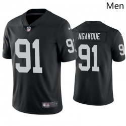 Men Las Vegas Raiders 91 Yannick Ngakoue Vapor Limited Black Jersey