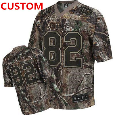 Custom Nike Dallas Cowboys Esch Camo Men's NFL Limited Rush Realtree Jersey