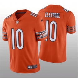 Men Chicago Bears #10 Chase Claypool Orange Vapor Untouchable Limited Stitched Football Jersey