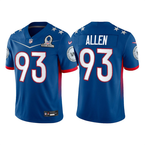 Men's Washington Football Team #93 Jonathan Allen 2022 Royal NFC Pro Bowl Stitched Jersey