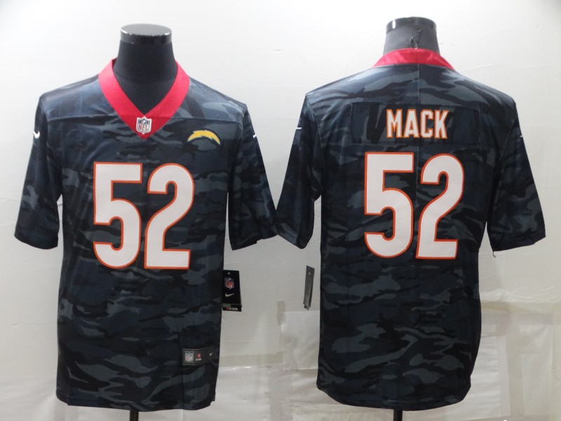 Men's Los Angeles Chargers #52 Khalil Mack Camo Limited Stitched Jersey