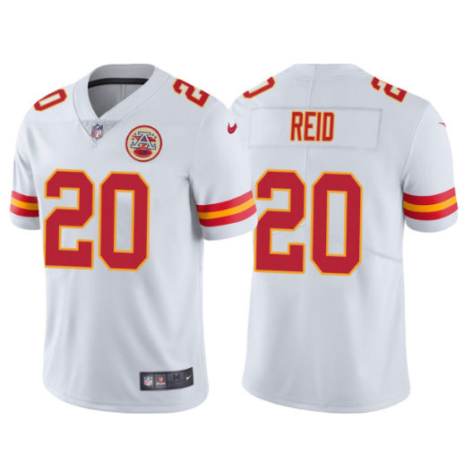 Men's Kansas City Chiefs #20 Justin Reid White Vapor Untouchable Limited Stitched Jersey