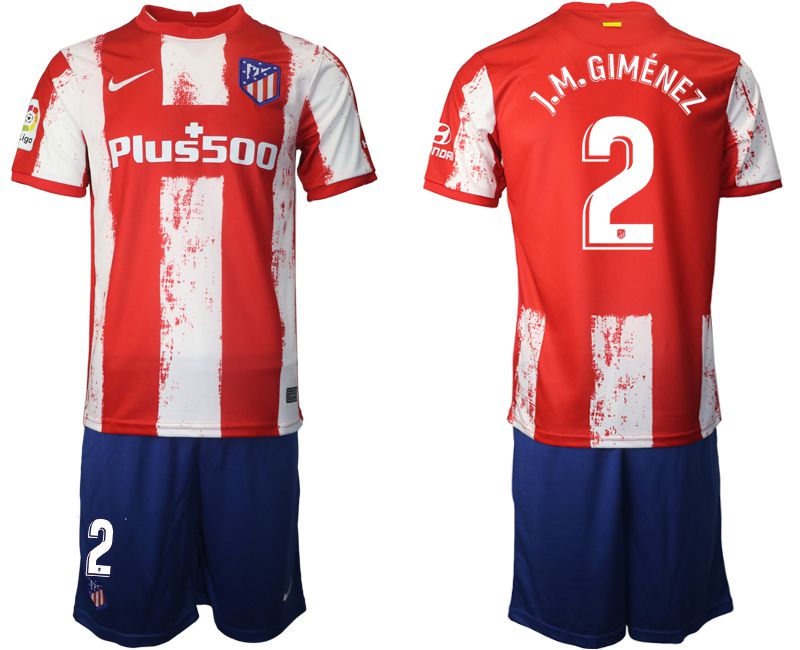 Men 2021-2022 Club Atletico Madrid home red 2 Nike Soccer Jersey