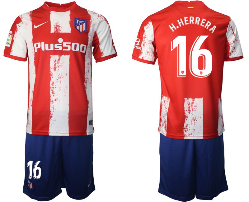 Men 2021-2022 Club Atletico Madrid home red 16 Nike Soccer Jersey