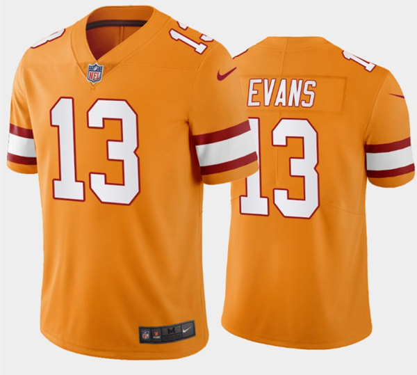 Men's Tampa Bay Buccaneers #13 Mike Evans Orange Vapor Untouchable Limited Stitched Jersey