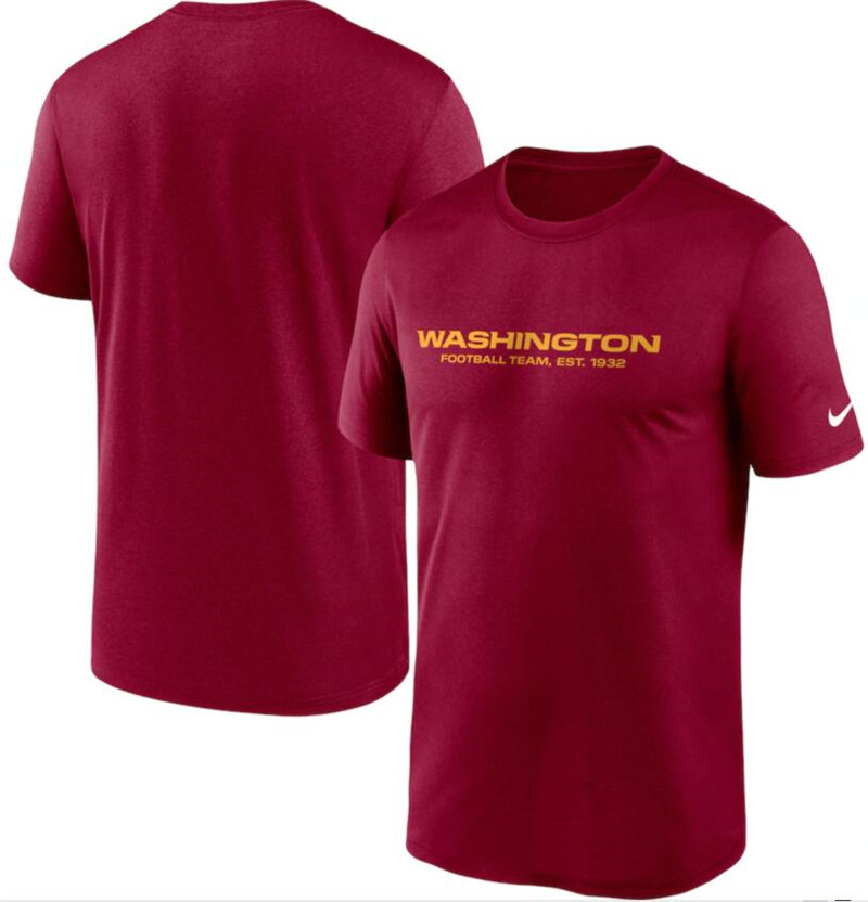 Men's Washington Football Team Nike Burgundy Logo Essential Legend Performance T Shirt