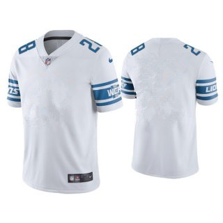 Men's Detroit Lions Blank White Vapor Untouchable Limited Stitched Jersey