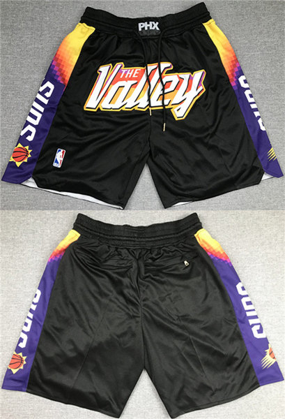 Men's Phoenix Suns Black Shorts (Run Small)